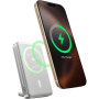Baseus Nomos безжична MagSafe powerbank с вграден USB-C кабел и USB-C порт - 10 000 mAh - сребрист