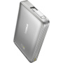 Baseus Nomos безжична MagSafe powerbank с вграден USB-C кабел и USB-C порт - 10 000 mAh - сребрист