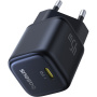 Baseus PicoGo мини бързозареждащ адаптер с USB-C порт - 45W - черен