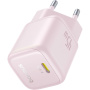 Baseus PicoGo мини бързозареждащ адаптер с USB-C порт - 45W - розов