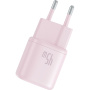 Baseus PicoGo мини бързозареждащ адаптер с USB-C порт - 45W - розов