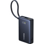 Baseus PicoGo външна батерия с вграден USB-C кабел и USB-C / USB-A портове - 10 000 mAh - черна