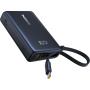 Baseus PicoGo външна батерия с вграден USB-C кабел и USB-C / USB-A портове - 10 000 mAh - черна