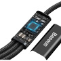 Baseus Rapid 3в1 универсален кабел за зареждане и данни - USB-C към USB-C / Lightning / micro USB - 1,5 m - черен