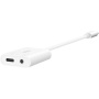 BELKIN Адаптер за аудио и зареждане RockStar - 3.5 мм жак / USB-C към USB-C - бял