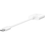 BELKIN Адаптер за аудио и зареждане RockStar - 3.5 мм жак / USB-C към USB-C - бял