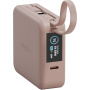 ENERGEA MagPac Mini Plus безжична MagSafe powerbank с 2x вграден кабел USB-C и порт USB-C - 10 000 mAh - розов
