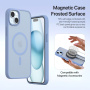 DUX DUCIS Свалящ се калъф Lawa 2в1 с MagSafe и портфейл за iPhone 15 Plus - син