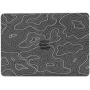 Матов прозрачен капак с абстрактен мотив за MacBook Pro 15" (A1398) - черен
