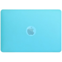 Матов прозрачен калъф със сгъваема стойка за MacBook Pro 16" (A2485 / A2780 / A2991 / A3186 / A3403 / A3428 / A3429) - син