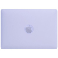 Матов прозрачен калъф с разгъваща се стойка за MacBook Pro 16" (A2485 / A2780 / A2991 / A3186 / A3403 / A3428 / A3429) - лилав