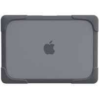 Удароустойчив кейс със сгъваеми крачета за MacBook Air 13" (A2681 / A3113) - сив