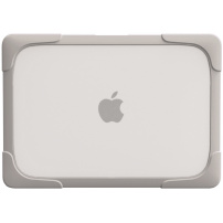 Удароустойчив кейс със сгъваеми крачета за MacBook Pro 16" (A2485 / A2780 / A2991 / A3186 / A3403) - бежов