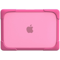 Удароустойчив калъф с разгъващи се крачета за MacBook Pro 16" (A2485 / A2780 / A2991 / A3186 / A3403 / A3428 / A3429) - розов