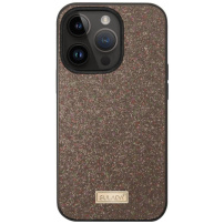 SULADA елегантен калъф с блясък за iPhone 16 Pro - кафяв