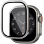 Wiwu закалено стъкло с метална рамка за Apple Часовник Ultra 49mm - сребрист