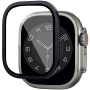 Wiwu закалено стъкло с метална рамка за Apple Часовник Ultra 49mm - черен