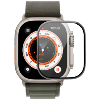 ENKAY защитно фолио с черна рамка за Apple Часовник Ultra 49mm