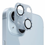 NORTHJO закалено стъкло с метална рамка за защита на лещите на камерата за iPhone 13 / 13 mini - синьо