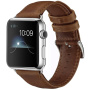 CRAZY HORSE Каишка от PU кожа за Apple Часовник 42mm / 41mm / 40mm / 38mm - кафяв