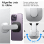 Spigen Лепило OneTap S312 MagSafe държач за iPhone - сребрист