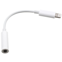 Адаптер от Lightning към 3,5 mm jack за iPhone - бял