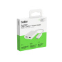 BELKIN Адаптер за аудио и зареждане RockStar - 2x USB-C към USB-C - бял