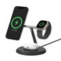 BELKIN Boost Charge Pro Qi2 3-в-1 магнитен безжичен стенд за iPhone / Apple Watch / AirPods - 15W - черен