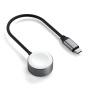 Satechi магнитен кабел за бързо зареждане - USB-C към магнитен диск за Apple Watch - 20 см - космическо сиво