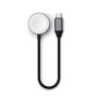 Satechi магнитен кабел за бързо зареждане - USB-C към магнитен диск за Apple Watch - 20 см - космическо сиво