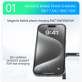 T255 Qi2 3-в-1 магнитен безжичен стенд за iPhone / Apple Watch / AirPods - 15W - черен