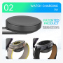T255 Qi2 3-в-1 магнитен безжичен стенд за iPhone / Apple Watch / AirPods - 15W - черен