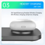 T255 Qi2 3-в-1 магнитен безжичен стенд за iPhone / Apple Watch / AirPods - 15W - черен