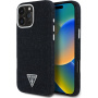 Guess Denim Triangle Logo кейс с MagSafe за iPhone 16 Pro - черен