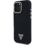 Guess Denim Triangle Logo кейс с MagSafe за iPhone 16 Pro - черен