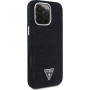 Guess Denim Triangle Logo кейс с MagSafe за iPhone 16 Pro - черен