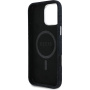 Guess Denim Triangle Logo кейс с MagSafe за iPhone 16 Pro - черен