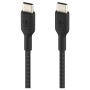 BELKIN Boost Charge Braided плетен кабел за зареждане и данни - USB-C към USB-C - 2 m - черен