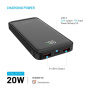 FIXED Zen2 10 powerbanka с USB-C / 2x USB-A порта - 10 000 mAh - черна