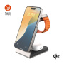 FIXED MagPowerstation Alu 2 3-в-1 магнитен безжичен стенд за iPhone / Apple Watch / AirPods - 15W - титаниев