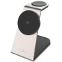 FIXED MagPowerstation Alu 2 3-в-1 магнитен безжичен стенд за iPhone / Apple Watch / AirPods - 15W - титаниев