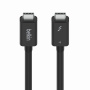Belkin Thunderbolt 4 (USB-C / USB-C) кабел за свързване и пренос на данни за iPhone / iPad / MacBook / AirPods - 2 m - черен
