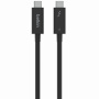 Belkin Thunderbolt 4 (USB-C / USB-C) кабел за свързване и пренос на данни за iPhone / iPad / MacBook / AirPods - 2 m - черен