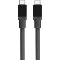 Tactical Fat Man кабел за зареждане и пренос на данни USB-C / USB-C за iPhone / iPad / MacBook / AirPods - 1 м - сив