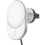 BELKIN Магнитна стойка за вентилация за кола Boost Charge Pro с безжично зареждане за iPhone - сребриста