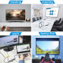 YME68 9v1 хъб - слот за SD / TF карта / HDMI / 3,5 mm жак / 2x USB-C / 3x USB-A към USB-C за MacBook - сив
