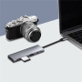 YME68 9v1 хъб - слот за SD / TF карта / HDMI / 3,5 mm жак / 2x USB-C / 3x USB-A към USB-C за MacBook - сив