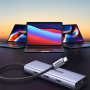 UGREEN CM490 9в1 хъб - слот за SD / TF карта / RJ45 / 2x HDMI / USB-C / 3x USB-A към USB-C - тъмно сив