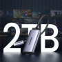UGREEN 2в1 адаптер с четец за карти - слот за SD / TF карта към USB-C - тъмно сив