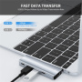 ENKAY 5-в-1 хъб - HDMI / 2x USB-C / 2x USB-A към 2x USB-C за MacBook - сив